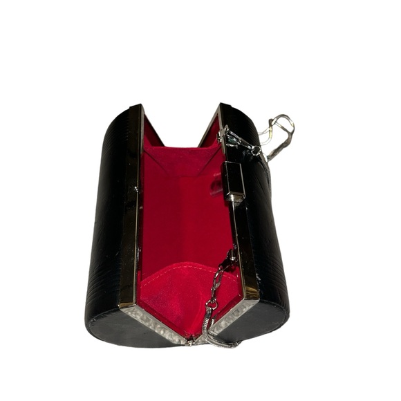 Vintage JPG John Paul Gaultier Cylinder Leather Bag black pillcase preloved - Picture 3 of 4